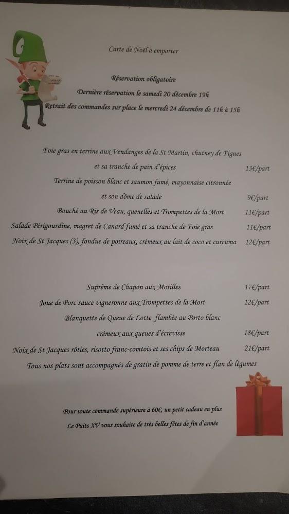 Le Puits XV - Menu Image 1