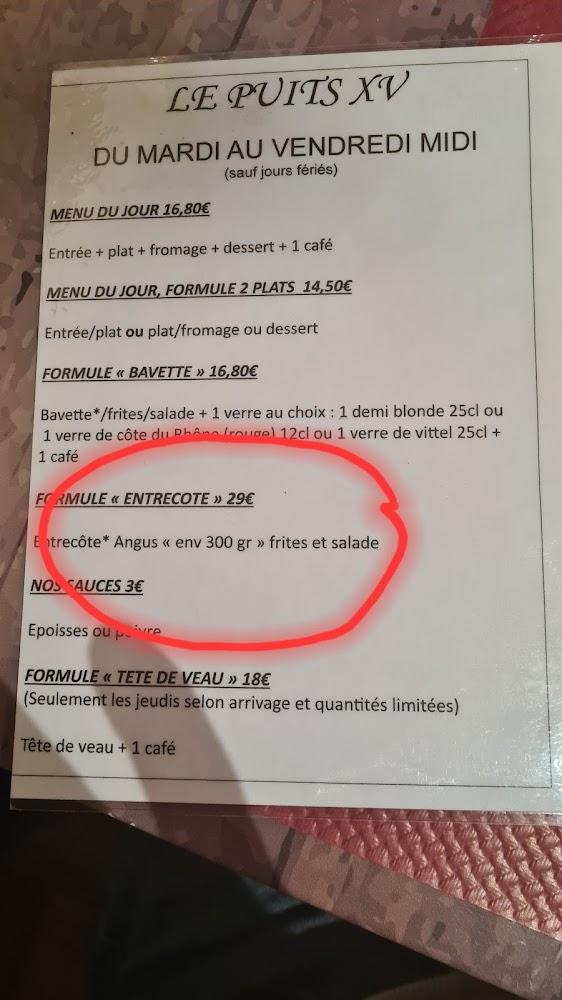 Le Puits XV - Menu Image 2